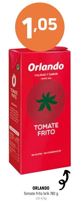 Coviran Orlando Tomate frito brik 780 g oferta