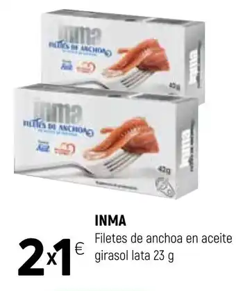 Coviran Inma Filetes de anchoa en aceite girasol lata 23 g oferta