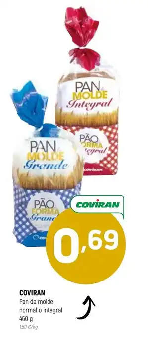 Coviran Coviran Pan de molde normal o integral 460g oferta