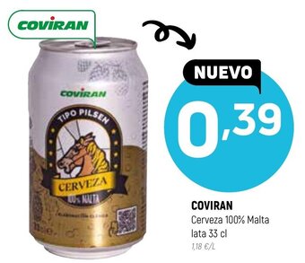 Coviran Coviran Cerveza 100% Malta lata 33 cl oferta