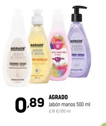 Coviran Agrado Jabón manos 500ml oferta