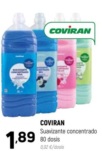 Coviran Coviran Suavizante concentrado 80 dosis oferta