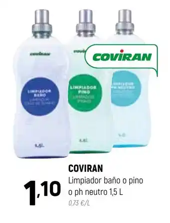 Coviran Coviran Limpiador baño o pino o ph neutro 1,5 L oferta