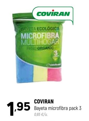 Coviran Coviran Bayeta microfibra pack 3 oferta
