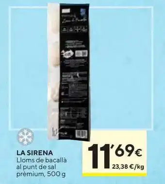 Caprabo La Sirena Lloms De Bacallà Al Punt De Sal Prèmium oferta