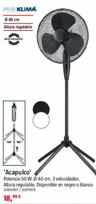 Bauhaus Ventilador acapulco oferta