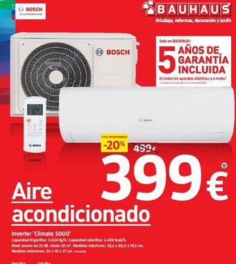 Bauhaus Aire acondicionado oferta