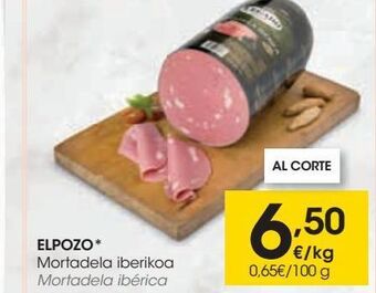 Eroski Elpozo mortadela ibérica oferta