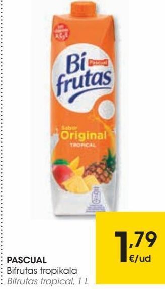 Eroski Pascual bifrutas tropical oferta