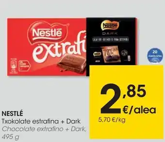 Eroski Nestlé chocolate extrafino + dark oferta