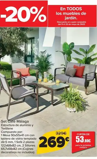 Carrefour En todos los muebles de jardín oferta