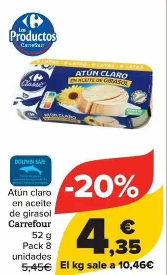 Carrefour Atún claro en aceite de girasol carrefour oferta
