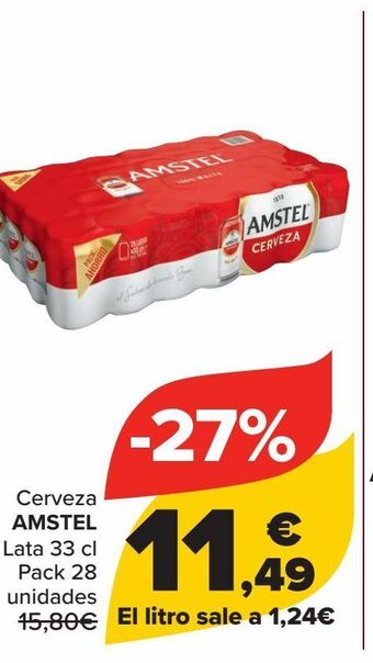 Carrefour Cerveza amstel oferta