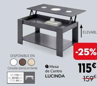 Conforama Mesa de centro oferta