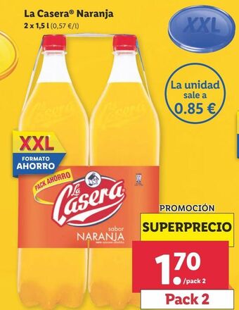 Lidl Refrescos la casera oferta