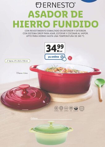 Lidl Asador De Hierro Fundido oferta