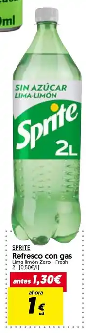 Hiper Usera Sprite Refresco con gas lima limón Zero - Fresh 2L oferta