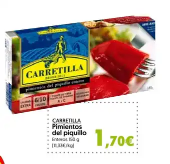 Hiper Usera Carretilla Pimientos del piquillo 150g oferta