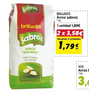 Hiper Usera Brillante Arroz sabroz 1kg oferta