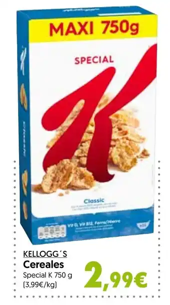 Hiper Usera Kellogg's Cereales Special K 750g oferta