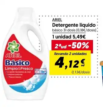 Hiper Usera Ariel Detergente liquido básico oferta