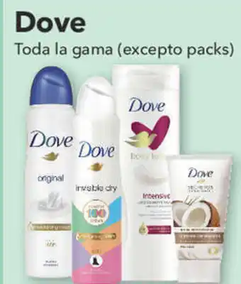 Clarel Dove Toda la gama (excepto packs) oferta