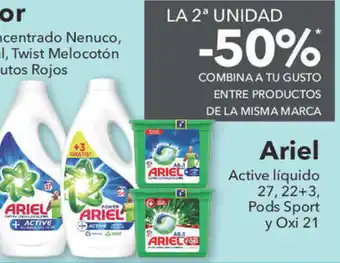 Clarel Ariel Active liquido 27, 22+3, Pods Sport y Oxi 21 oferta