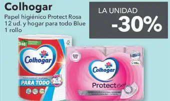 Clarel Colhogar Papel higienico Protect Rosa 12 ud. oferta