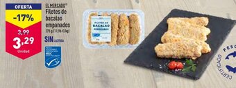ALDI El Mercado Filetes de bacalao empanados 275 g oferta