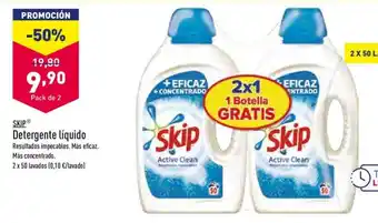 ALDI Skip Detergente liquido oferta