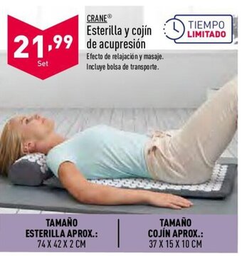 ALDI Crane Esterilla y cojin de acupresion oferta