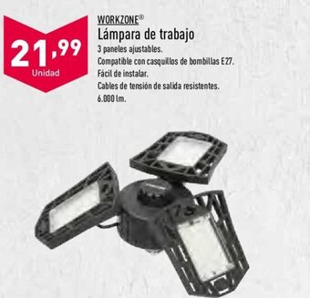 ALDI Workzone Lampara de trabajo oferta