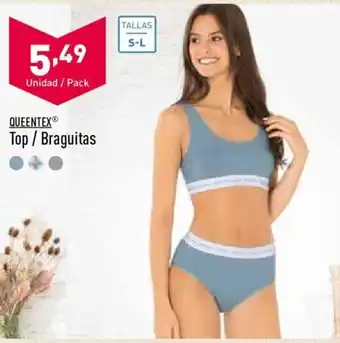 ALDI Queentex Top/Braguitas oferta