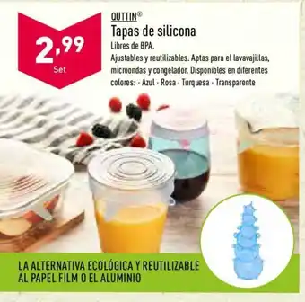 ALDI Quttin Tapas de silicona oferta