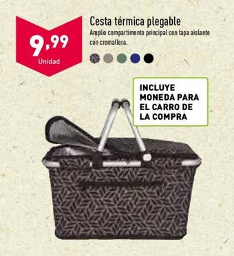 ALDI Cesta térmica plegable oferta