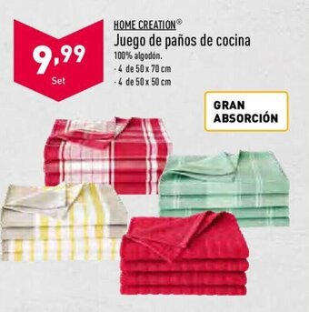 ALDI Home Creation Juego de paños de cocina oferta