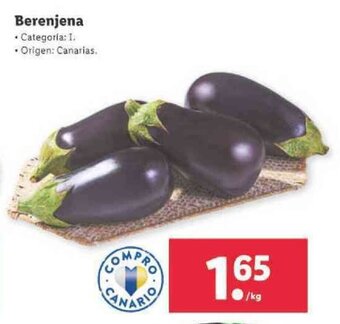 Lidl Berenjena oferta