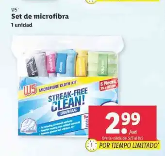 Lidl W5 Set de microfibra 1 unidad oferta