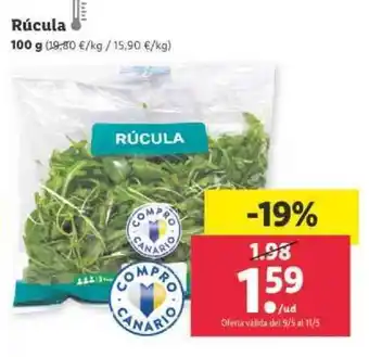 Lidl Rúcula 100g oferta
