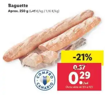 Lidl Baguette 250g oferta