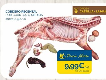 Cash Ecofamilia Cordero Recental Por Cuartos O Medios oferta