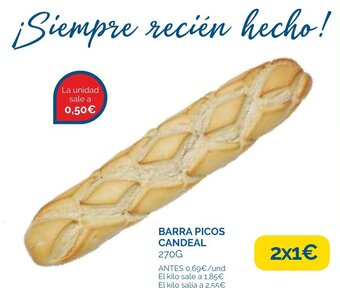 Cash Ecofamilia Barra Picos Candeal 270g oferta