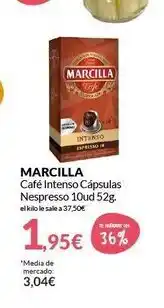 Marcilla Café intenso Cápsulas Nespresso 10 ud 52 g