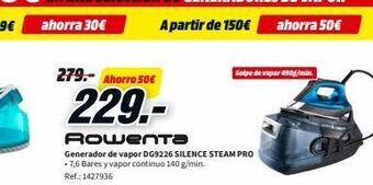 MediaMarkt Generador de vapor rowenta oferta