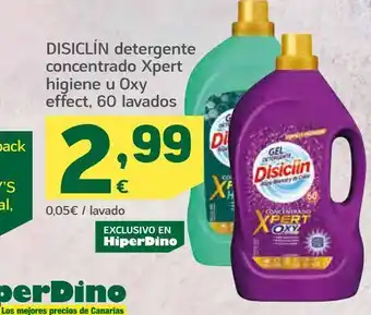 HiperDino Disiclín detergente concentrado xpert higiene u oxy effect, 60 lavados oferta