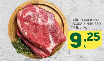 HiperDino Añojo nacional aguja sin hueso 1ª b, el kg oferta