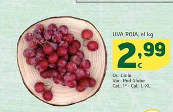 HiperDino Uva roja, el kg oferta