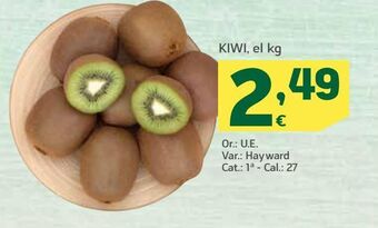 HiperDino Kiwi, el kg oferta