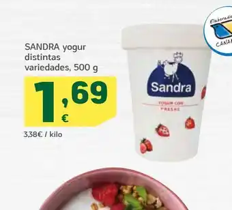 HiperDino Sandra yogur distintas variedades, 500 g oferta