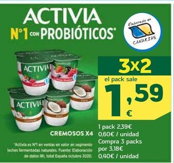 HiperDino Activia nº1 con probióticos oferta